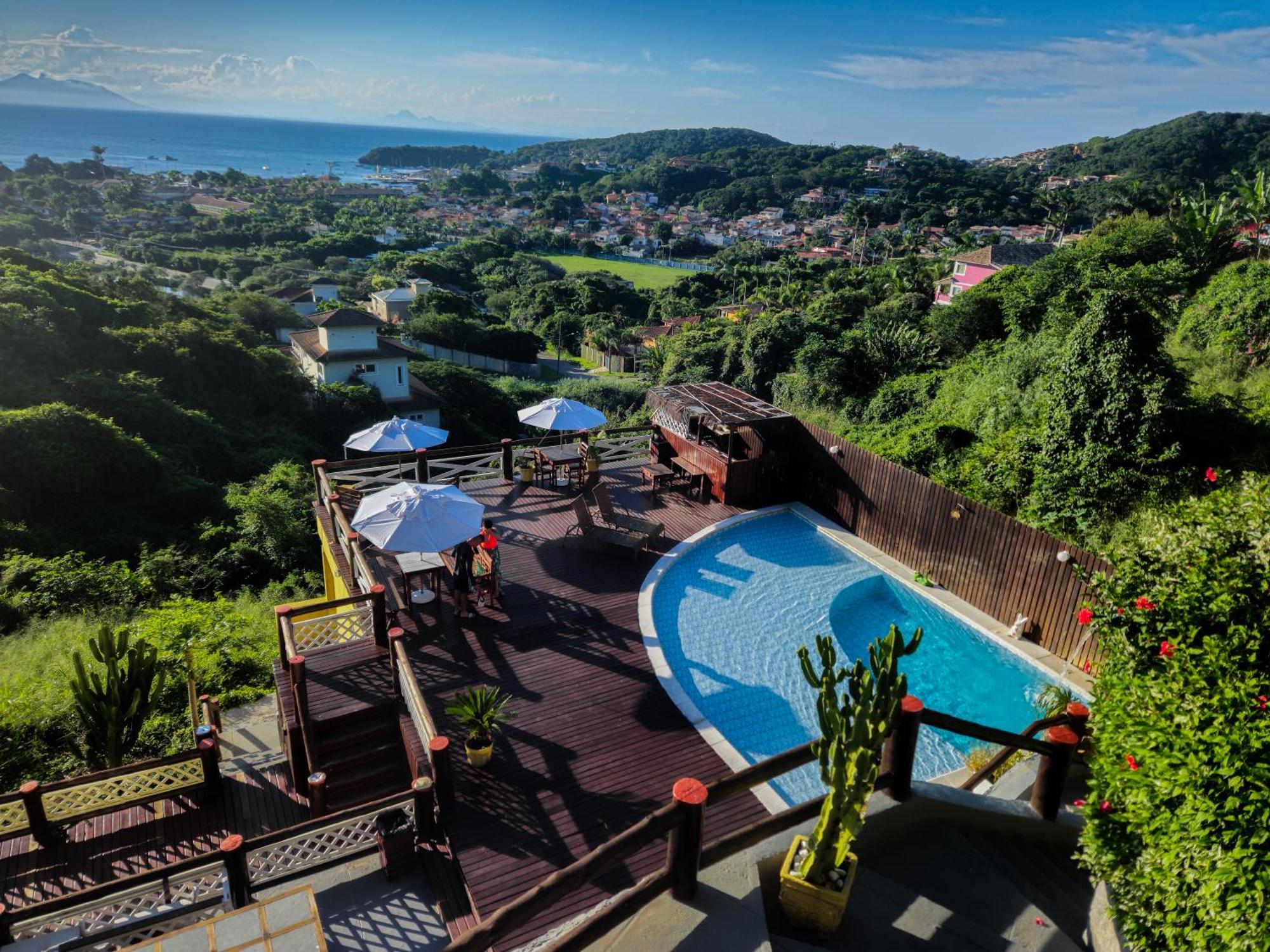 Bella Vista Ocean View Hotel Búzios Exterior foto View of the town from the hotel